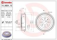 Brzdový bubon BREMBO 14A85410