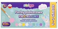 Plagát maľuje 8 farieb pastel Hejka tu Lenka