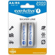 R6 AA 2000 mAH everAktívne batérie 2 ks.