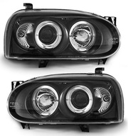 Predné svetlá Lampy Black Tuning VW Golf III 3 91-99