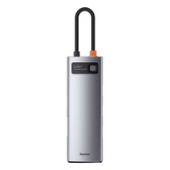 Rozbočovač Baseus Metal Gleam Series 8-v-1, USB-C na 3x USB