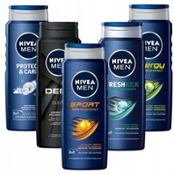 NIVEA MEN pánsky sprchový gél set 5x500ml