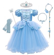 ŠATY POPOLUŠKA POPOLUŠKA CINDERELLA CINDERELLA CROWN PROM SET 128/134