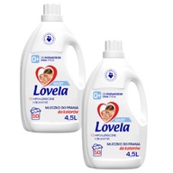 Lovela Baby Color umývacie mlieko 4,5 l x 2 (100 pár)