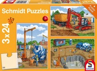 Schmidt Puzzle 3 x 24 dielikov Pozor! Tvorba