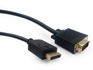 Gembird, 1,8 m DisplayPort VGA kábel, čierny