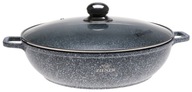 Nízky HRNEC MRAMOROVÝ 32cm WOK Indukcia 5,5l 7070