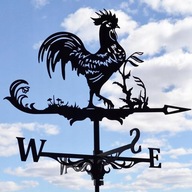 Rooster Weathervane Korouhvička z nehrdzavejúcej ocele