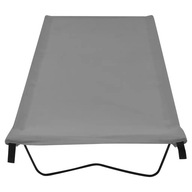 VidaXL Camp Bed 180x60x19 cm Oxford Fabric and Steel Grey