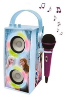 LEXIBOOK FROZEN Karaoke set BOOMBOX LED prehrávač BLUETOOTH mikrofón