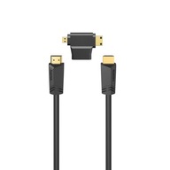 HAMA HDMI-HDMI 2.0b 4K 1,5 m + ADAPT. MINI/MICRO HDMI