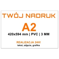 ŠTÍTKA NÁPISOVÁ Reklamná tabuľa pvc TLAČ pvc A2| 60 x 42 cm