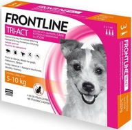 Frontline Tri-Act S 5-10kg 3 pipety kliešte proti blchám