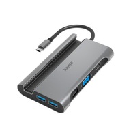 HAMA MultiPort USB-C 7 PORTOV (3xA; C; HDMI; VGA; LAN)