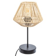 BOHO NOČNÁ LAMPA 40W Jily natural 34 cm STRING Čierno-béžová Stolná lampa