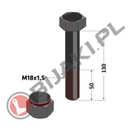 Kalený svorník M18x130 cepovej kosačky 10.9