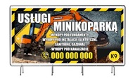 REKLAMNÝ BANNER 2x1m služby minibágra