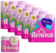 5x toaletný papier Renova Lotion 12R + toaletný papier Renova Deco 4R