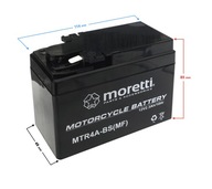 Batéria pre motocykle 2,3Ah MTR4A-BS GEL MORETTI