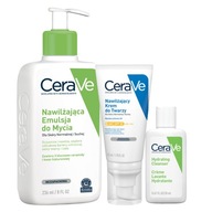 CeraVe hydratačná umývacia emulzia 236 ml, krém na tvár SPF 50 52 ml