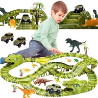 Pretekárska dráha Dinosaur Park Dino Car Darček pre deti 270el 360cm