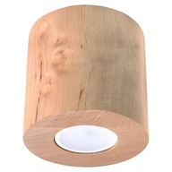 Drevená STROPNÁ LAMPA Plafond Cylindrical ORBIS Wood