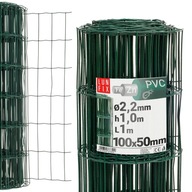 Plotové pletivo 100cm, pozinkované, potiahnuté PVC H1m ZELENÉ 1m