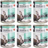 Wiejska Zagroda Mono Rabbit pre mačiatka 6 x 400g