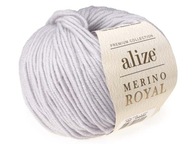 Priadza Merino Royal - 762 - Svetlošedá