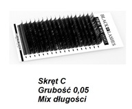 slay VOLUME LASHES C 0,05 mix mix dĺžok