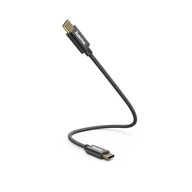 HAMA USB-C - USB-C LOW/DATA 0,2m ČIERNA