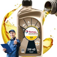 TOTAL 5W40 ENERGY 9000 1L SYNTETICKÝ MOTOROVÝ OLEJ ORIGINÁL OEM QUARTZ