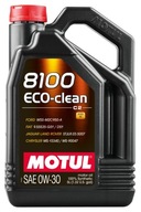 MOTUL OLEJ MOTUL 0W30 5L 8100 ECO CLEAN DPF / C2 / SN / WSS M2C 950-A / 9,5