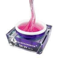 Allepaznokcie Pro Building Gel Transparent Pink 15