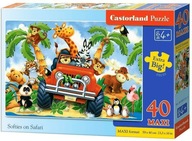 Puzzle 40 Maxi Softies na Safari Castorland