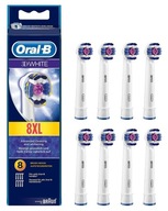 Kefkové hlavice Oral-B 3D biela - 8 hlavic