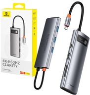 BASEUS HUB USB-C PD 3x USB HDMI SD ČÍTAČKA DOKOVACÍ STANICE ADAPTÉR