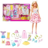 BÁBIKA BARBIE + ŠATNÍK SET 40 ŠTÝLOV