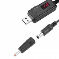 USB TO DC BOOST KONVERTOROVÝ KÁBEL 5V NA 9V 12V