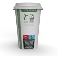 Green Leaf Paper Cups 450ml 50 ks 16oz 100%