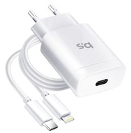 VÝKONNÁ NABÍJAČKA 3A 18W USB TYP C PRE IPHONE 14 / PRO / MAX 11 12 13 X Xs SE