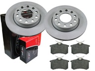 MAXGEAR ZADNÉ KOTOUČE, DESTIČKY, AUDI A4 B6 B7 255MM