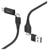 KÁBEL 4v1 USB A - USB C - microUSB 1 m