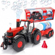 Happy Bubble Tractor jazdí, hrá sa a vyfukuje bubliny