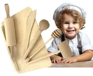EKO sada dreveného kuchynského riadu pre deti
