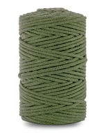 Bavlnená šnúra 5mm 100m macrame khaki