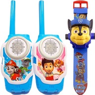 PAW PATROL PLAY SET HODINKY S PROJEKTOROM CHASE + 2x WALKIE TALKIE