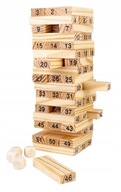 Drevená vežová hra, hra s drevenými blokmi