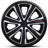 GTR CARBON GÓRECKI SILVER BLACK HUBCAPS 16"