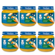 GERBER večera jemná zelenina 6x125g